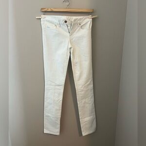 Tory Burch Super Skinny White Jeans